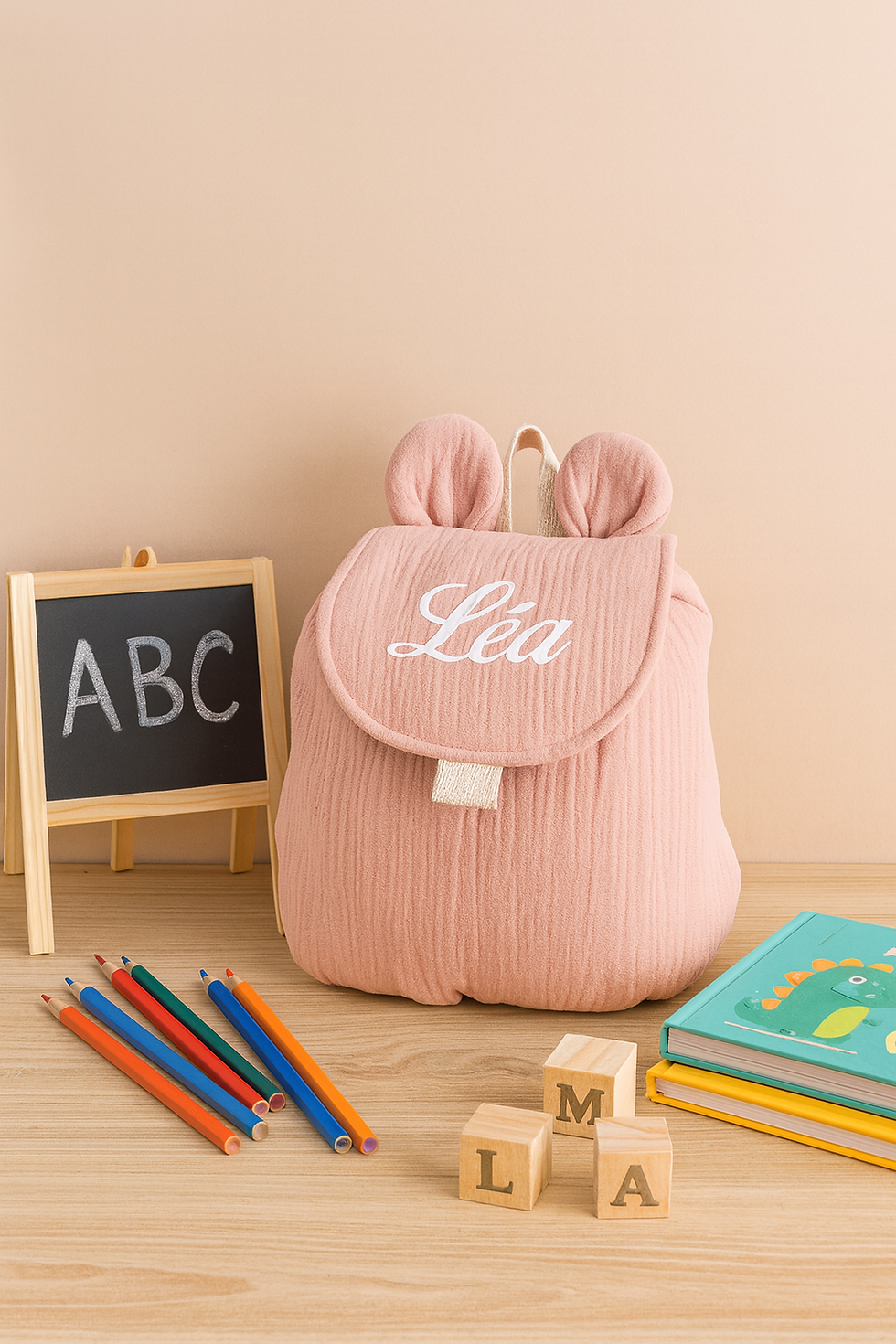Miniature : sac à dos personnalisé enfant, sac à dos prénom enfant, sac à dos enfant maternelle, sac à dos enfant crèche, sac à dos bébé
