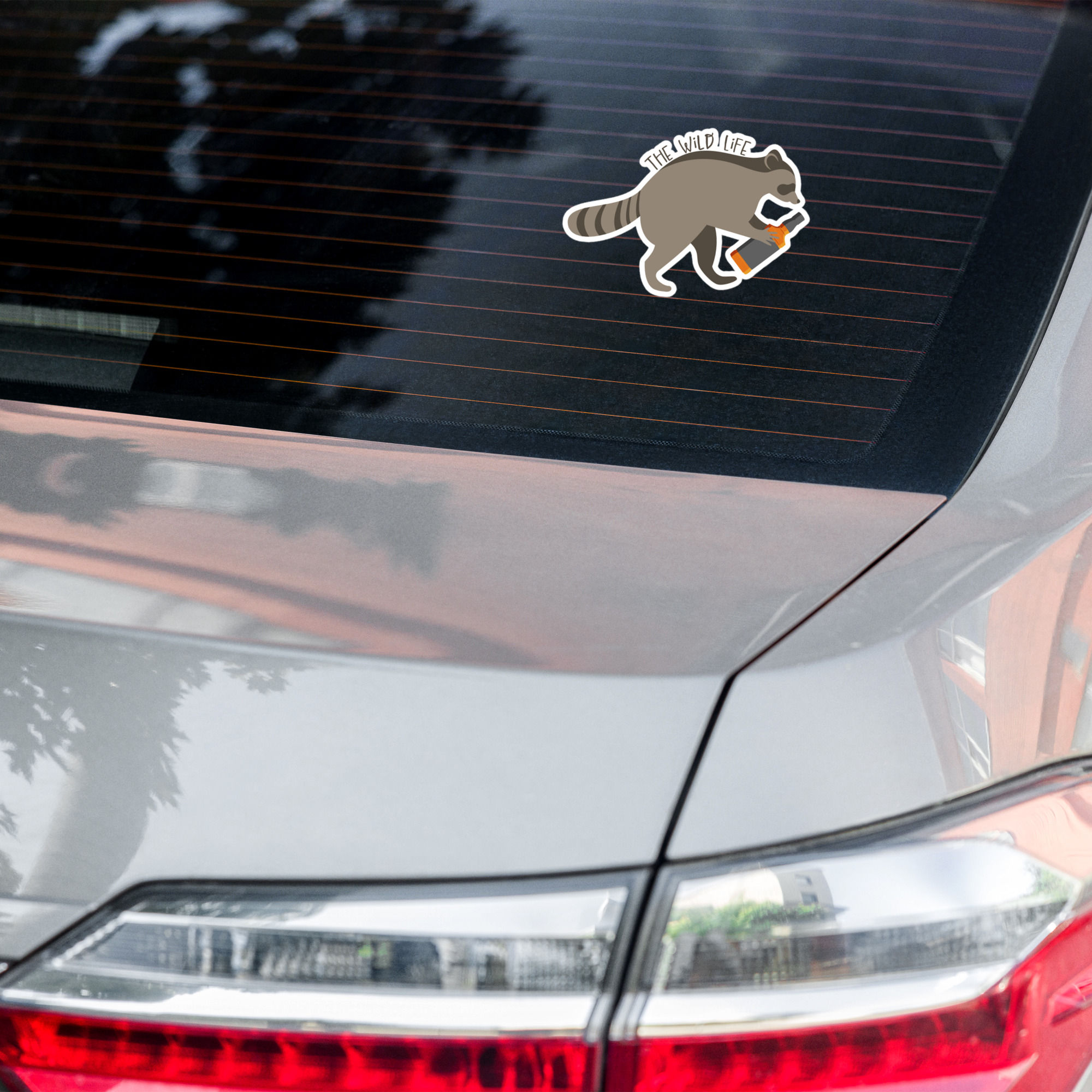 racoon jack _ Stay wild _ sticker 