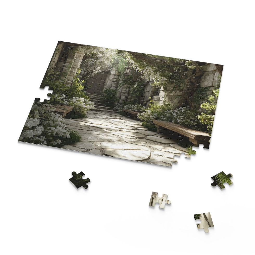 Thumbnail: Garden Courtyard Jigsaw Puzzle 
