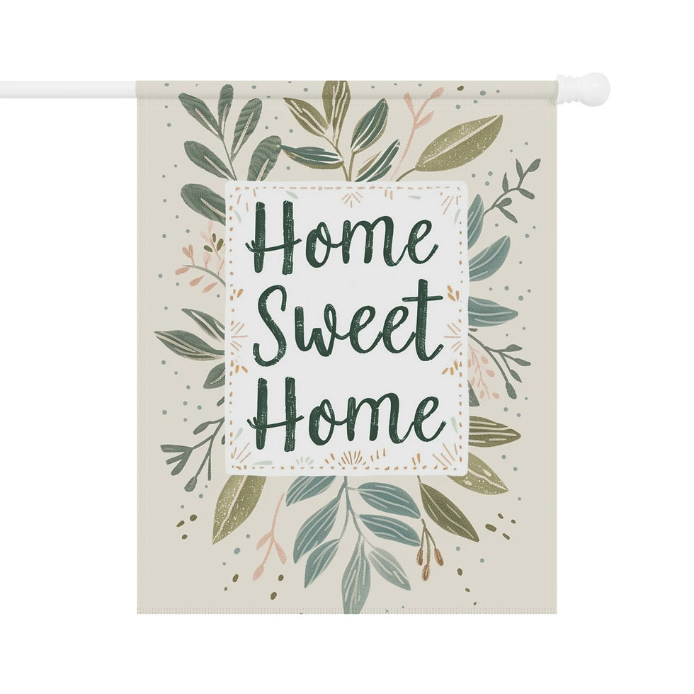 Thumbnail: Decorative Garden & House Banner (Home Sweet Home) V.3