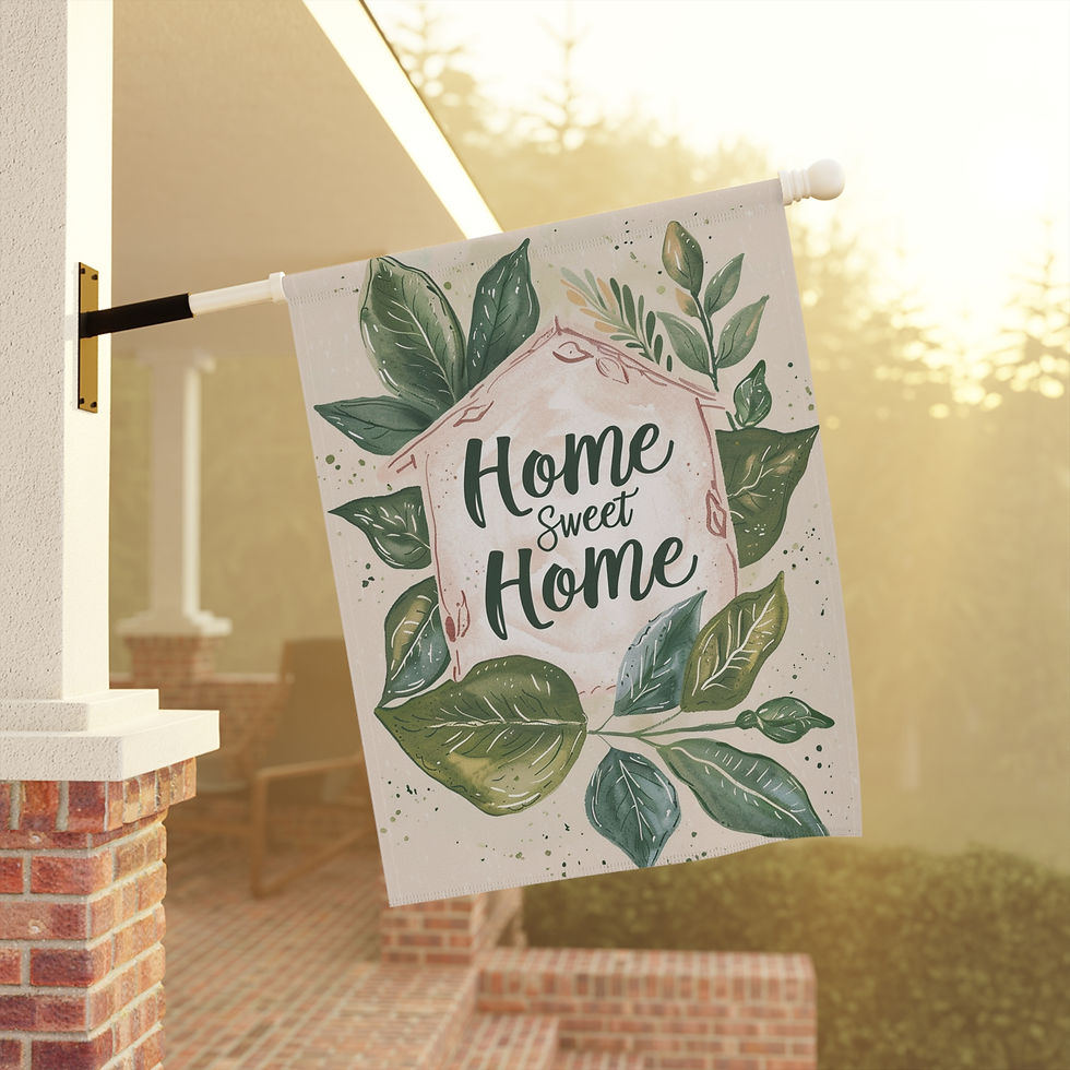 Thumbnail: Decorative Garden & House Banner (Home Sweet Home) V.1