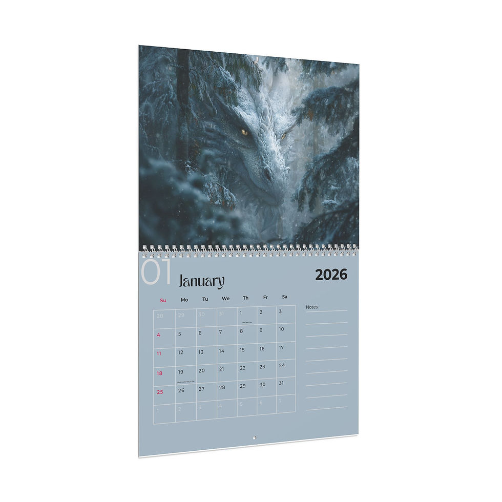 Thumbnail: 2026 Dragon Wall Calendar – Fantasy Art Calendar, Dragon Gift