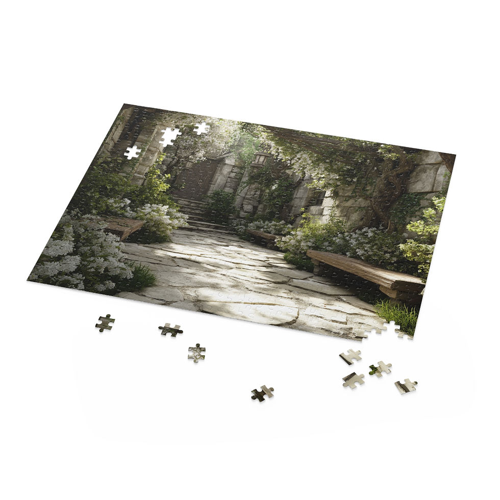 Thumbnail: Garden Courtyard Jigsaw Puzzle 