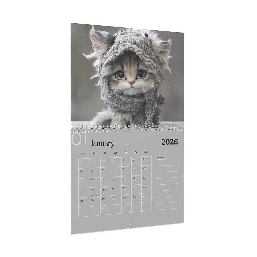 Thumbnail: 2026 Cat Wall Calendar – Cute Kitten Calendar, Cat Lover Gift