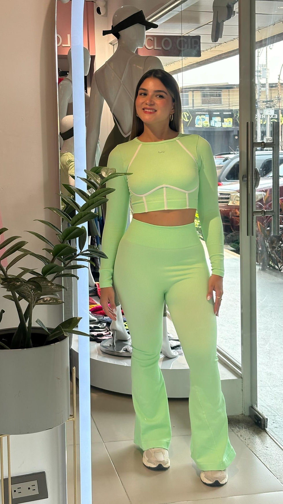 Miniatura: Set Seamless Leggin Bota Campana Con Buzo Manga Larga 
