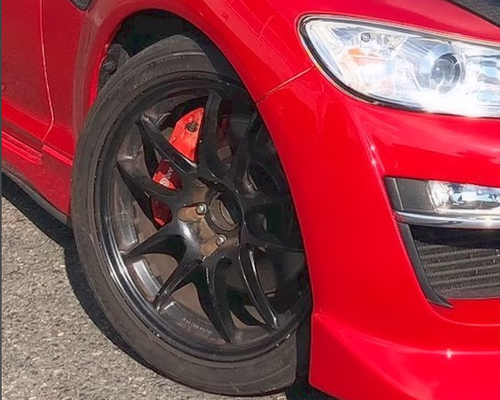 RX-8 ( SE3P ) 用 フロントbrembo（FD2・DC5）キャリパー流用取付け