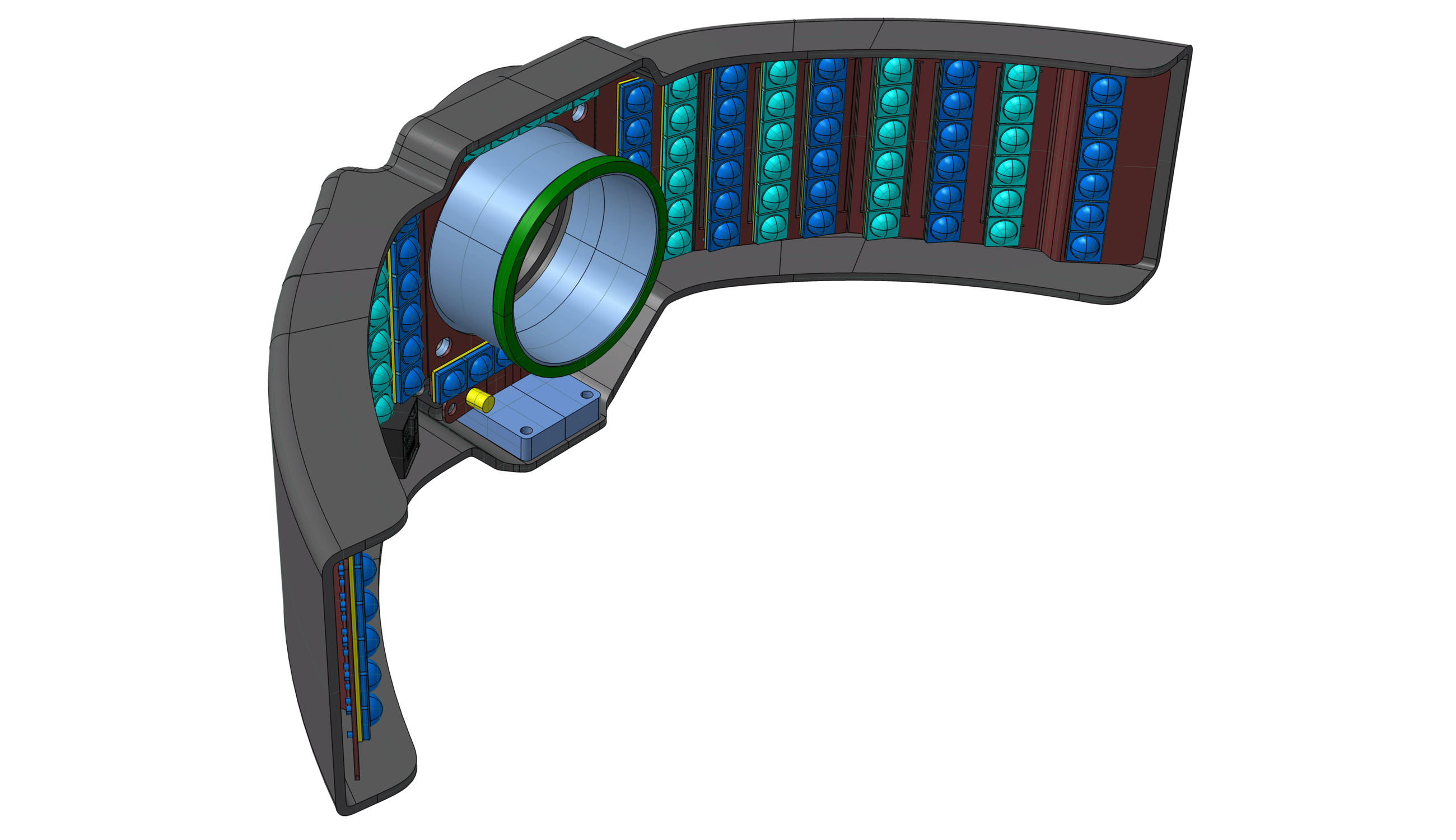 CAD-Konstruktion eines optischen Medizingeräts entwickelt von VELA