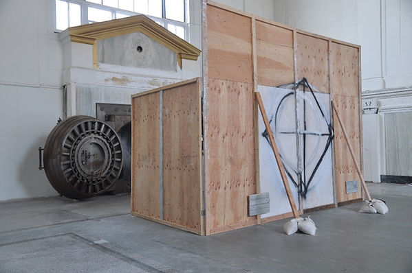 David Dixon, Bank. Church. Cathouse. (The Sins of the Father), Beacon, New York, Mother Gallery, art
