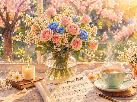 Fleurs de printemps thé chaud la newsletter d'Ode Hélie - Les mots délient