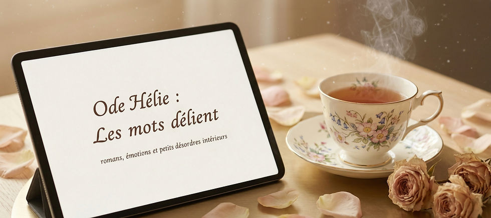 lieuse et thé anglais et la newsletter d'Ode Hélie - Les mots délient
