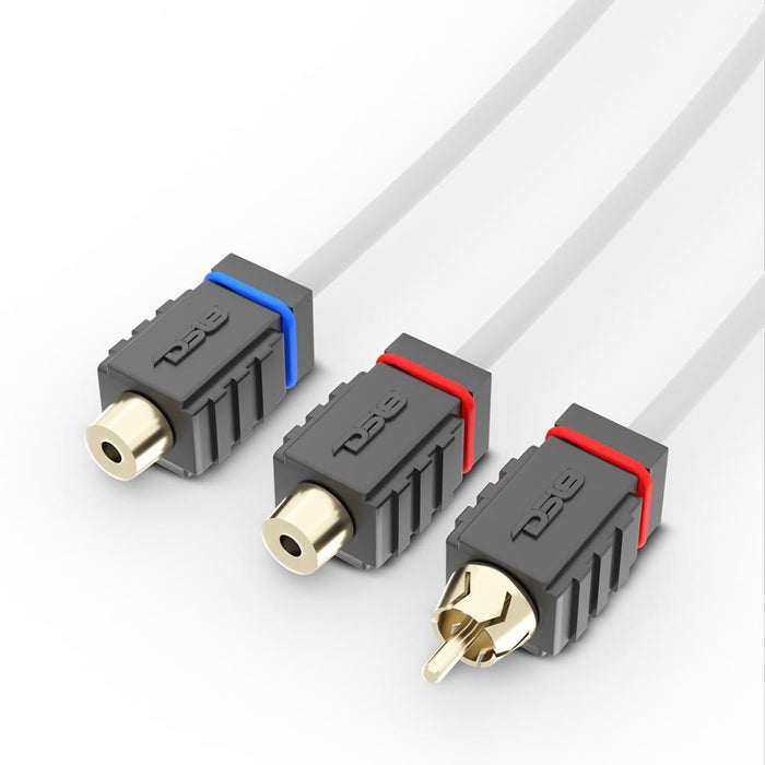 Miniatura: DIVISOR DE CABLE RCA ESTAÑADO 2 HEMBRA A 1 MACHOS