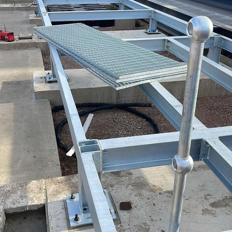 Wellingborough Weighbridge Platform, Fabricated and Erected with Durbar (chequer plate) Flooring for Enhanced Slip Resistance