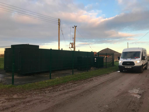 Commercial oil tank containment, Lincolnshire