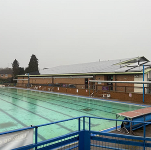 Solar Thermal Heating Outdoor Swimming Pool in Leicestershire