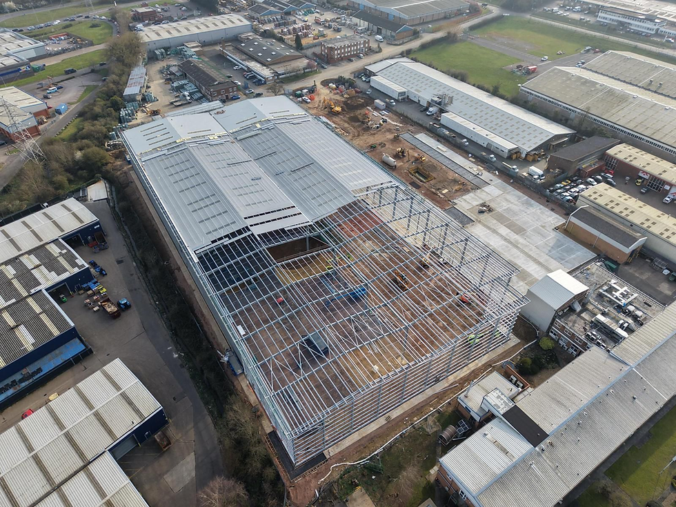 Double Span Portal Frame with Office Space, Wellingborough