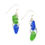 Thumbnail: Cobalt and Green Mismatched Earrings