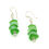 Thumbnail: Green and sea foam stacked earrings