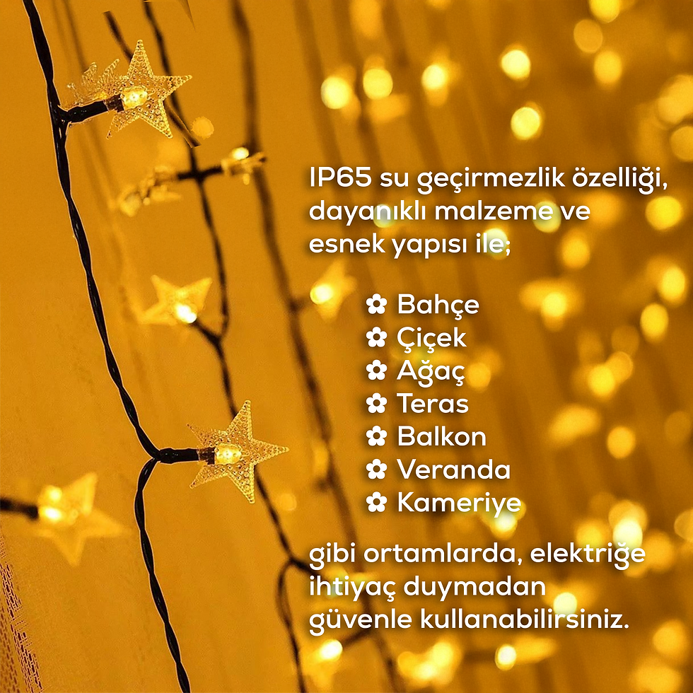 Küçük resim: Upway Güneş Enerjili 30 LED Yıldız Dekoratif Işık – Dış Mekan İçin Su Geçirmez