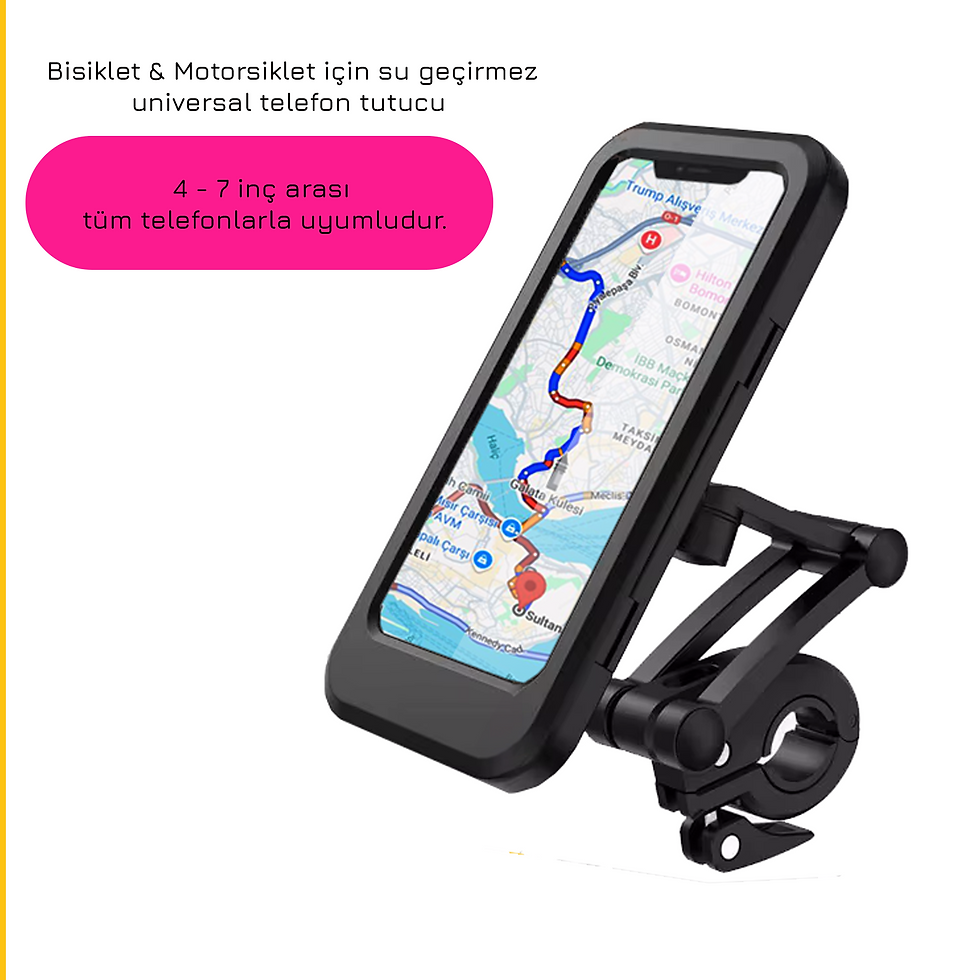 Küçük resim: UpWay Su Geçirmez Dokunmatik Motorsiklet ve Bisiklet Telefon Tutucu Kılıf
