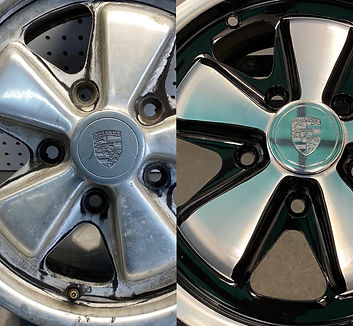 Machined Diamond Cut alloy wheel rim refinish poder coat paint