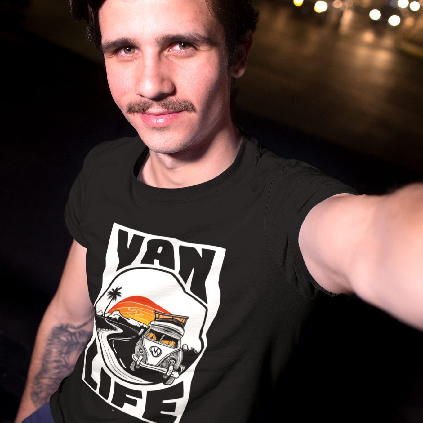 T-shirt Van Life Noir