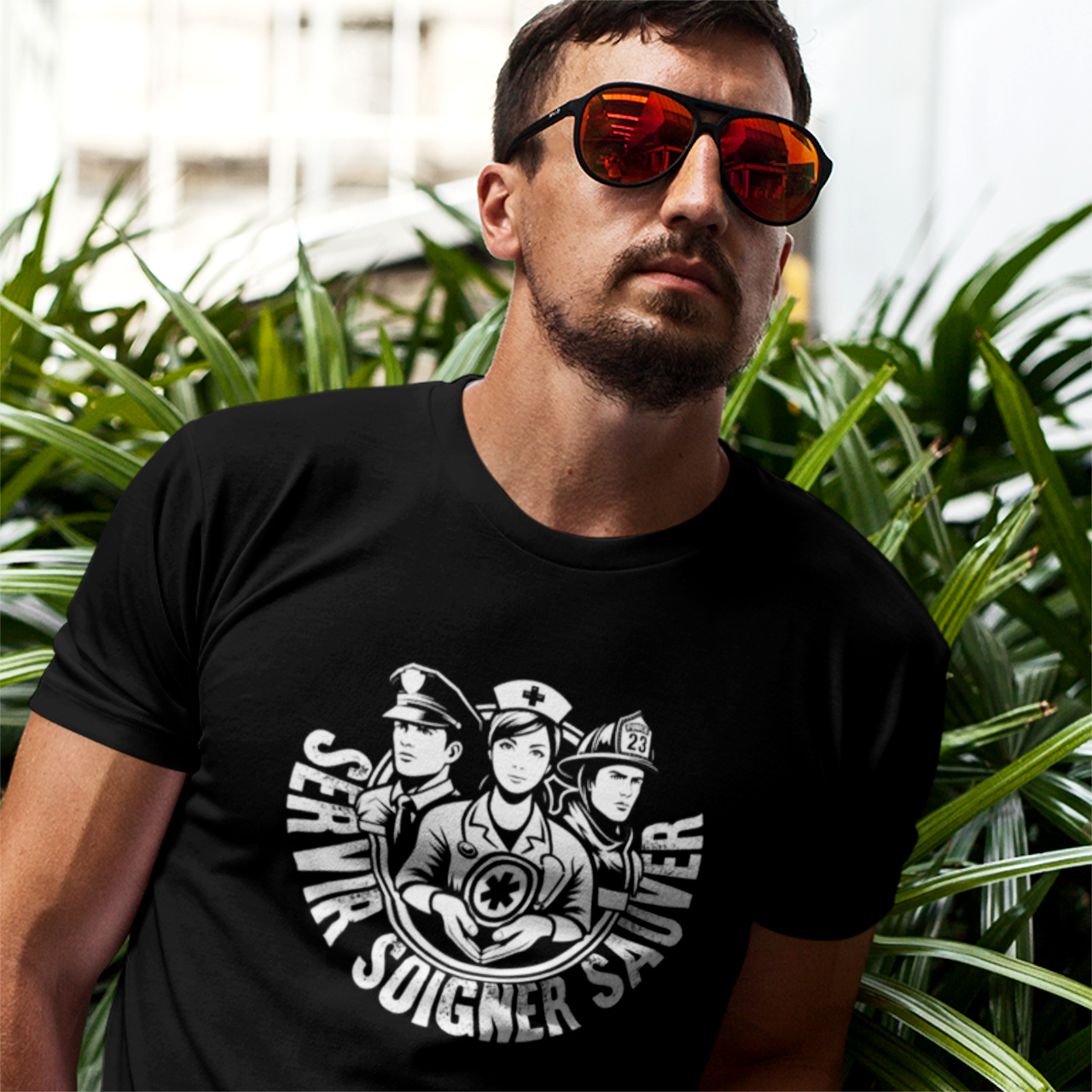 T-shirt Servir Soigner Sauver
