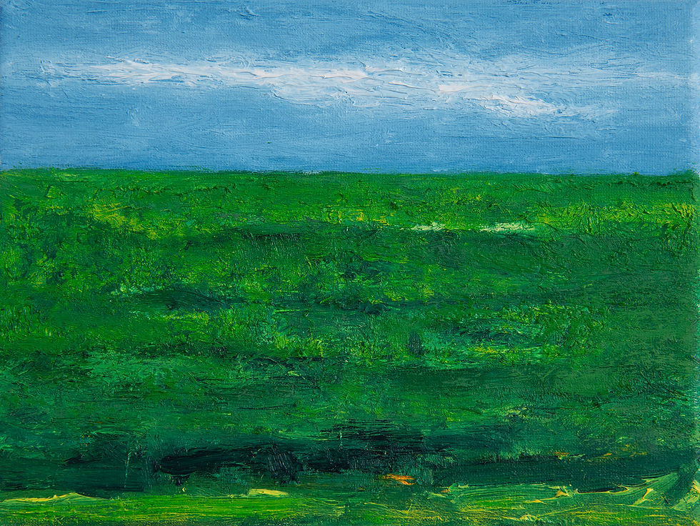 landschapjes XVIII olie op doek 18x24cm