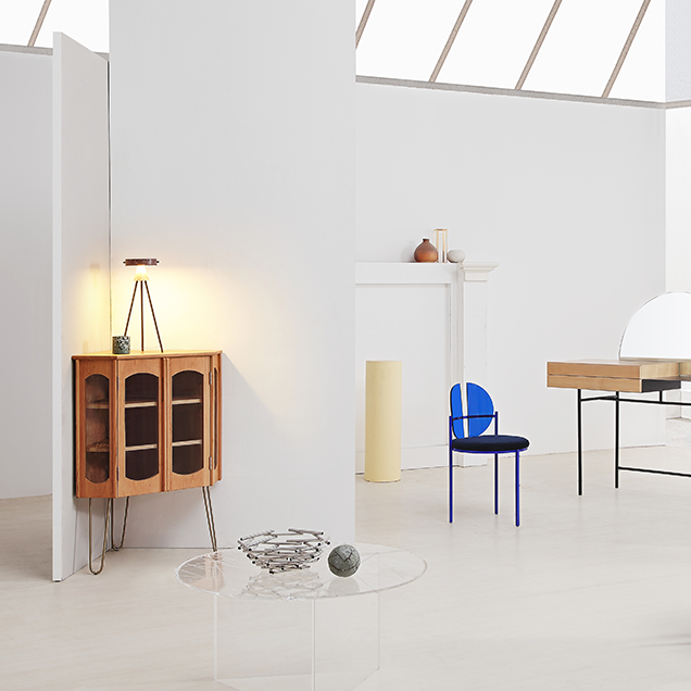 Thumbnail: Vintage arch corner cabinet