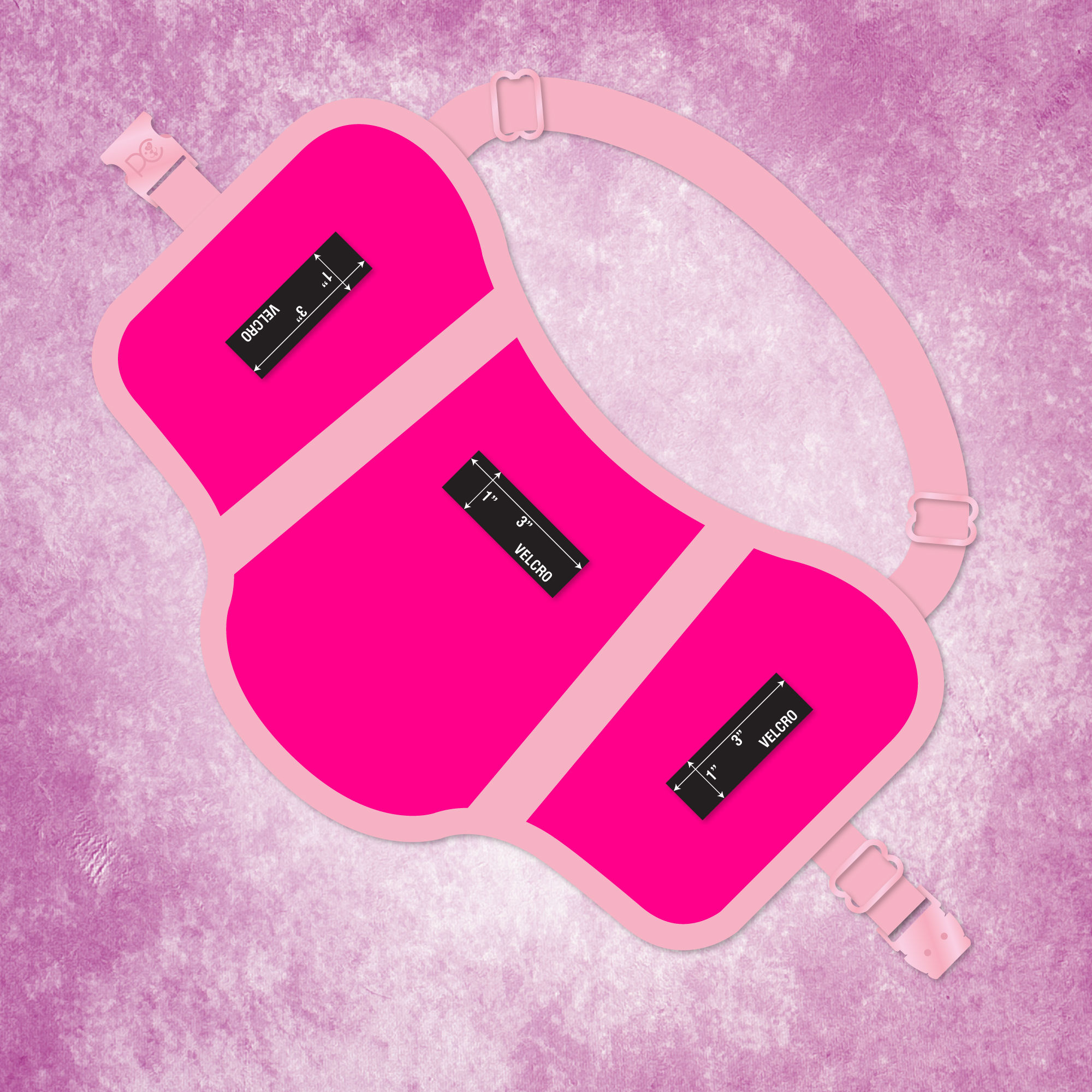 Saddle Vest | Honeysuckle Pink & Baby Pink