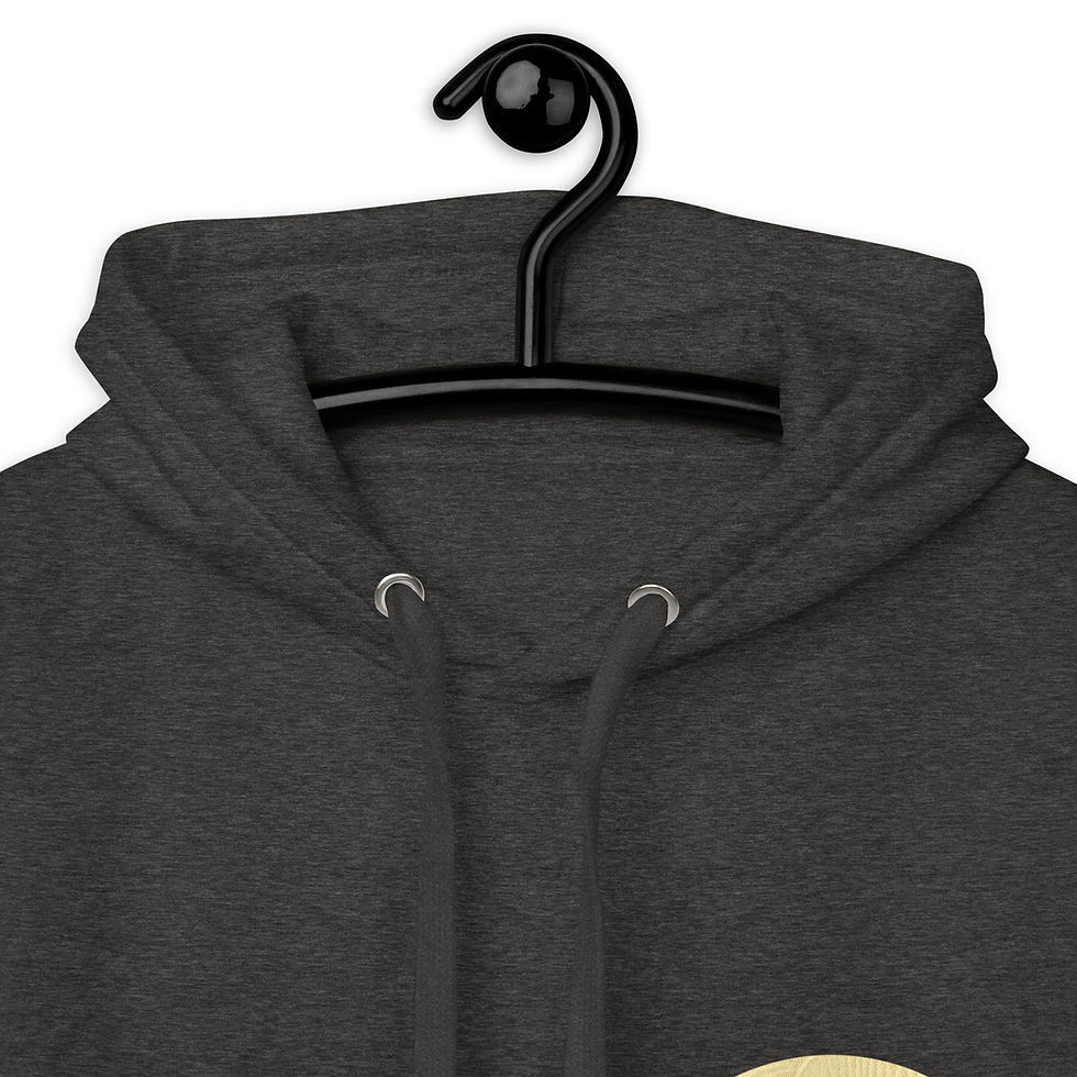 Thumbnail: Dunkelgrauer Hoodie, Detailansicht