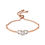 Thumbnail: Links of London Signature 18kt Rose Gold Vermeil & Sapphire Bracelet