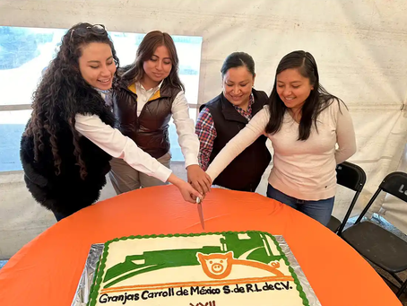 Granjas Carroll de México (GCM) celebró 22 años de operación de su planta de alimentos balanceados.