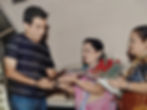 Sanjeev Kapoor being felicitated by the founders in a club meeting