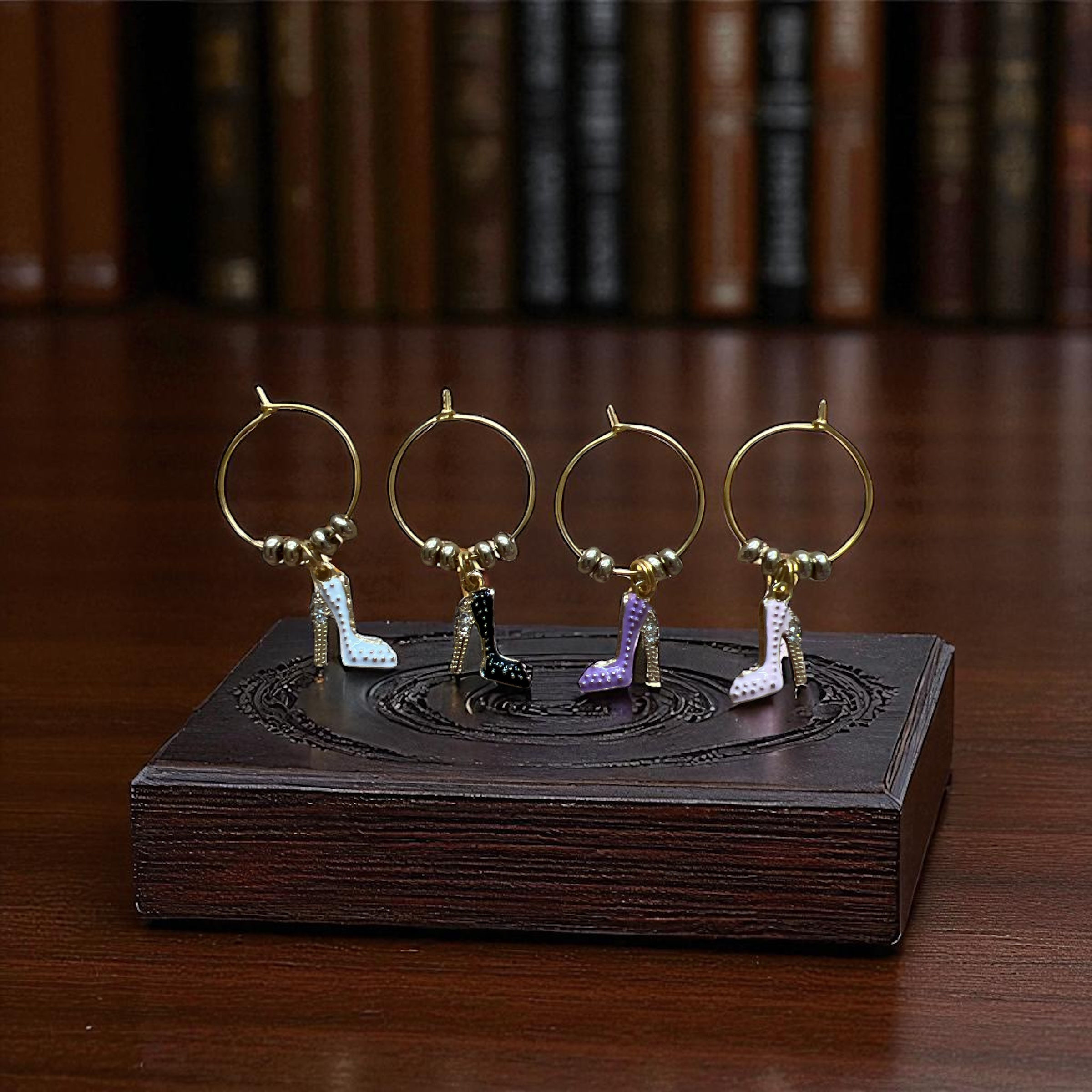High Heel Wine Glass Charms