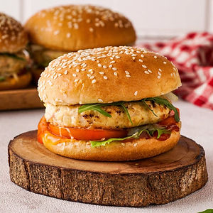 Hambúrguer com acompanhamento