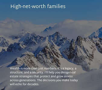 High net worth families