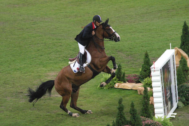 Hervé Godignon con Obelix segundos en el Gran Premio de Aachen CSIO