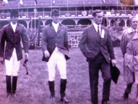 Luis Álvarez Cervera, David Broome y el Coronel Ringrose en Dublín CSIO