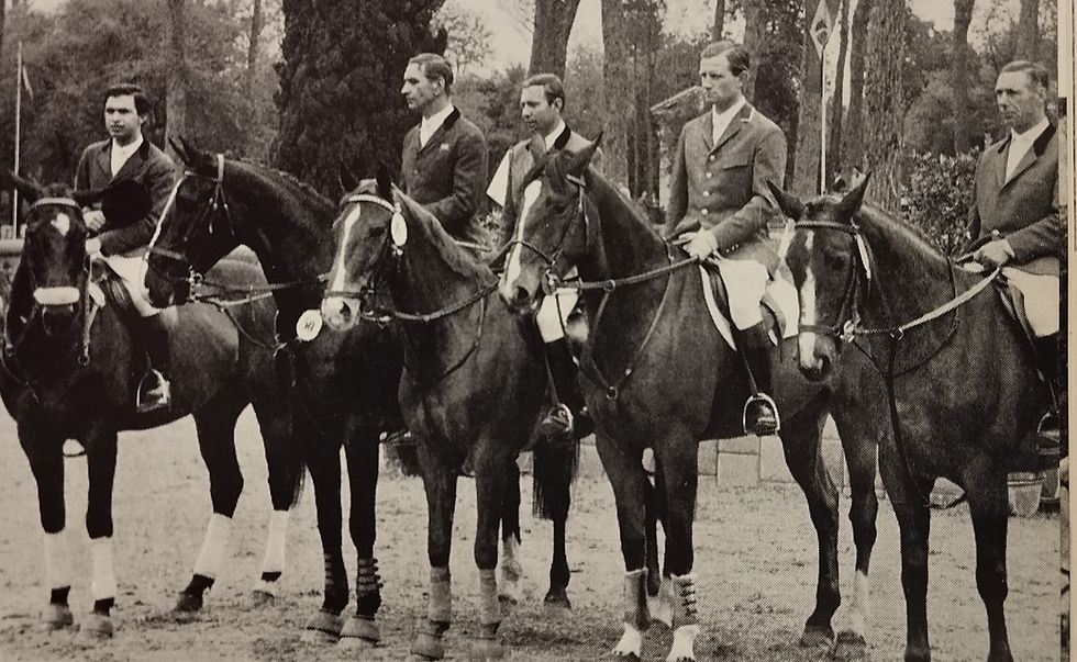 Una entrega de trofeos de Roma CSIO de los años sesenta