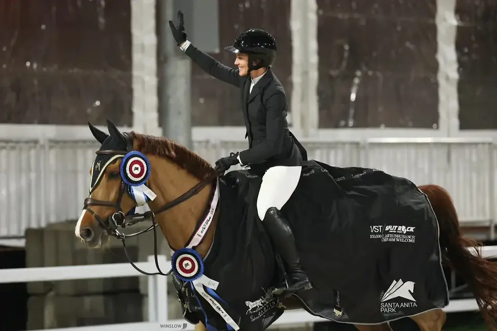 Victoria de Callie Schott con Garant en el Gran Premio de Thermal*****