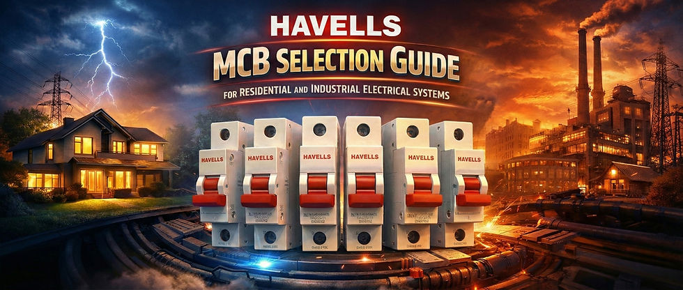 Havells MCB Selection Guide: Residential and Industrial Applications