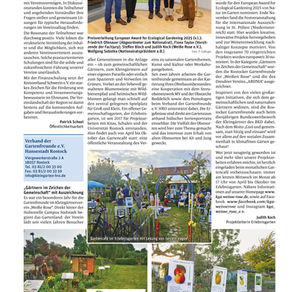 „Gärtnern im Zeichen der Gemeinschaft“ mit Auszeichnung