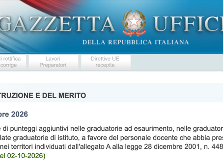 GPS e GAE, fino a 9 punti in più per chi insegna nelle piccole isole: il decreto è in Gazzetta Ufficiale