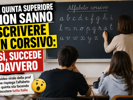Prof rispiega il corsivo in quinta superiore: dalla tastiera al foglio
