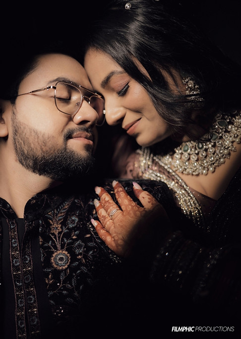 Couple portrait from Filmphic Agra pre-wedding shoot