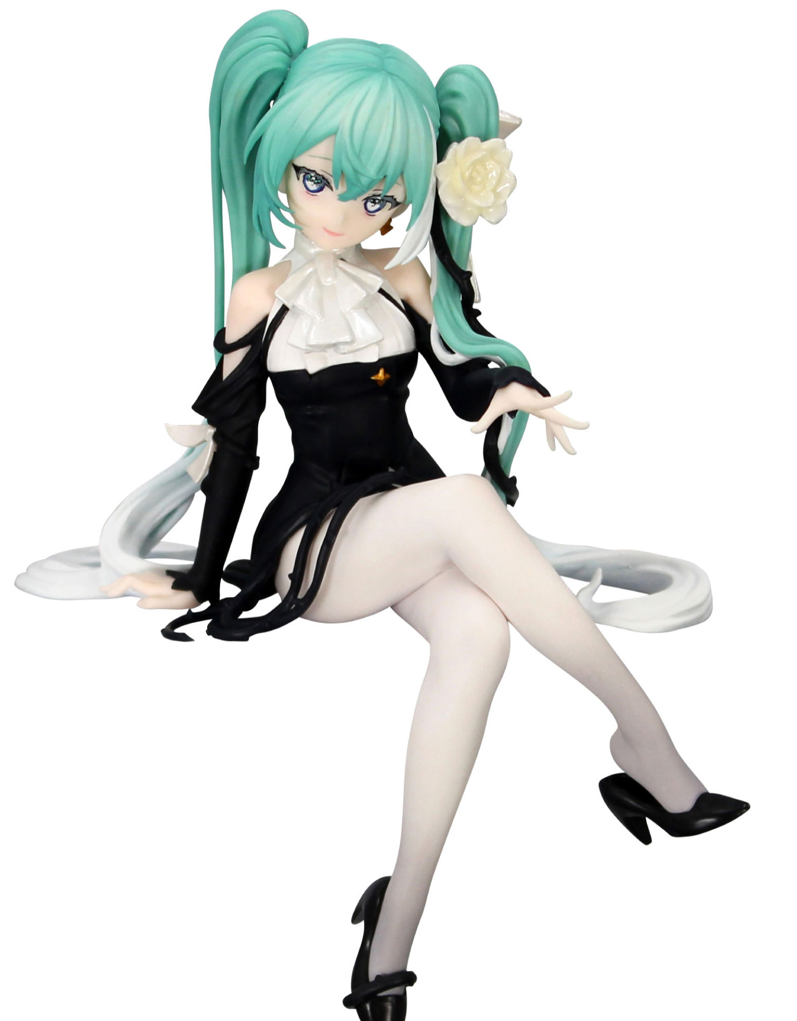 Vocaloid - Hatsune Miku Flower Fairy White Rose Noodle Stopper Figure