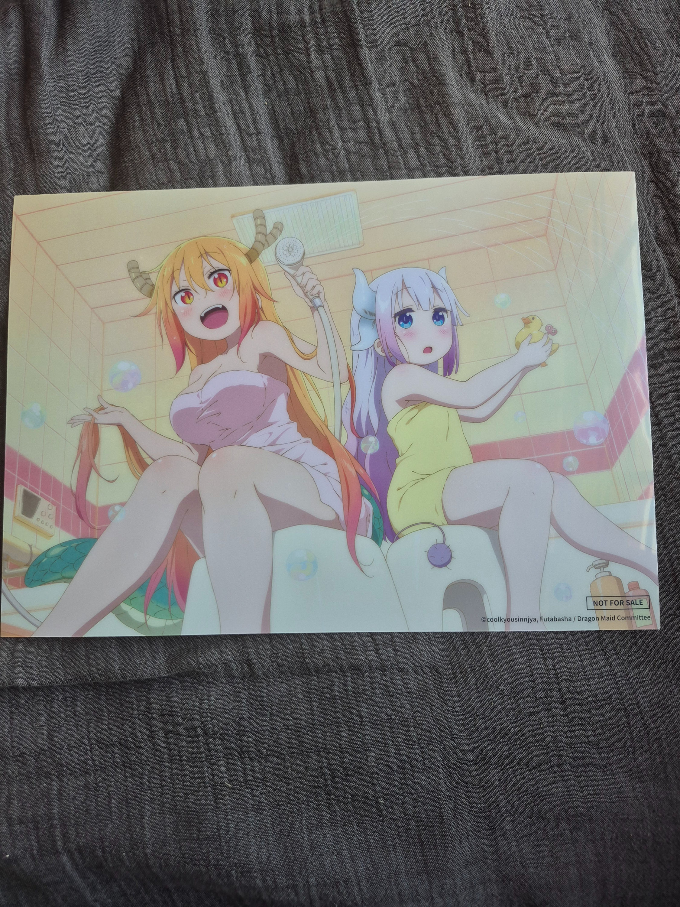 (1000) Miss Kobayashi's Dragon Maid - Tohru and Kanna Plastic File