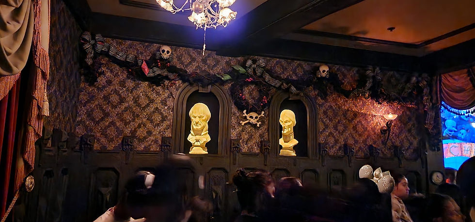 Disneyland - Haunted Mansion Queue-- remember they are always watching! Photo Credit JillianWallin