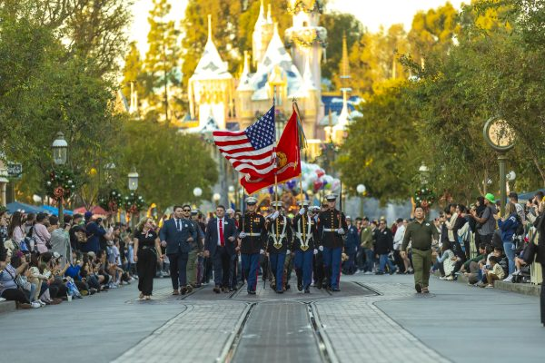 Disneyland cast members with military service are honored during Veterans Day celebrations on Nov. 11, 2024. Photo Credit and Caption from The Walt Disney Company