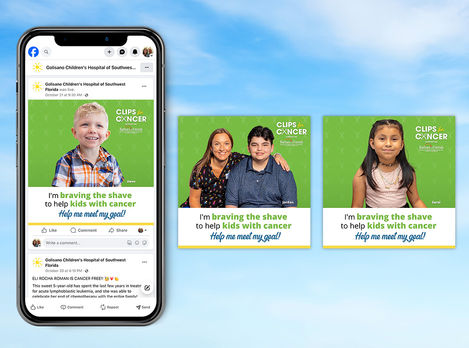 Clips for Cancer Social Media posts